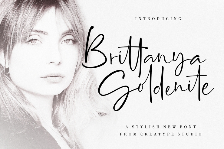 Brittanya Goldenite字体 5