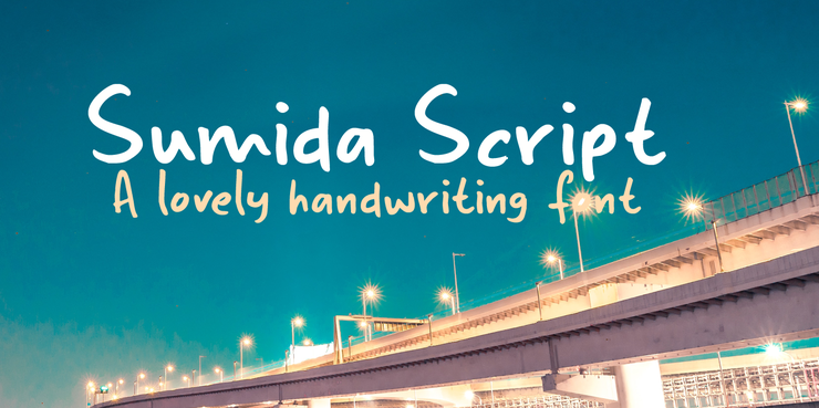 Sumida Script字体 1