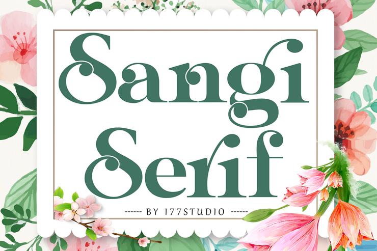 Sangi Serif字体 5
