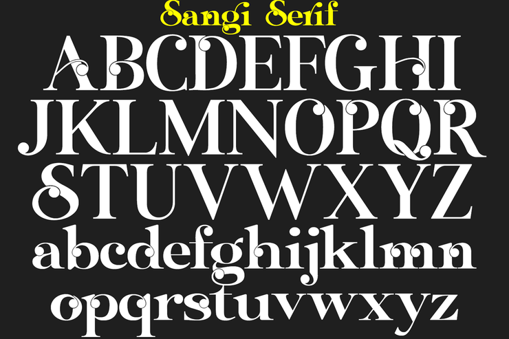 Sangi Serif字体 6