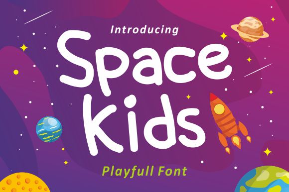 Space kids字体 6