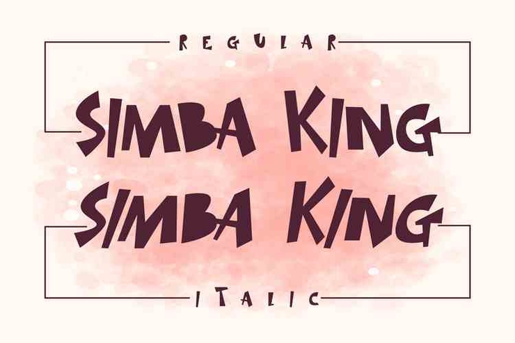SIMBA KING字体 4