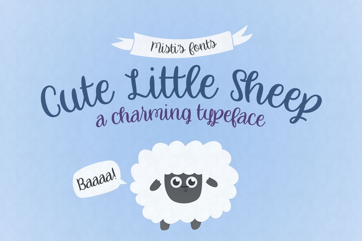 Cute Little Sheep字体 1