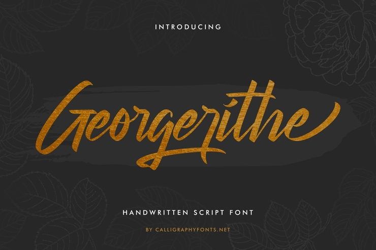 Georgerithe字体 1