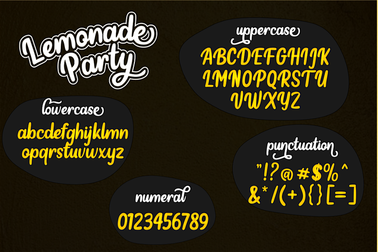 Lemonade Party字体 5