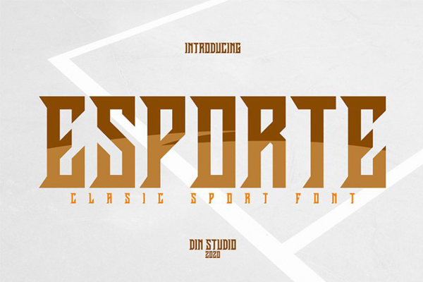 Esporte字体 3