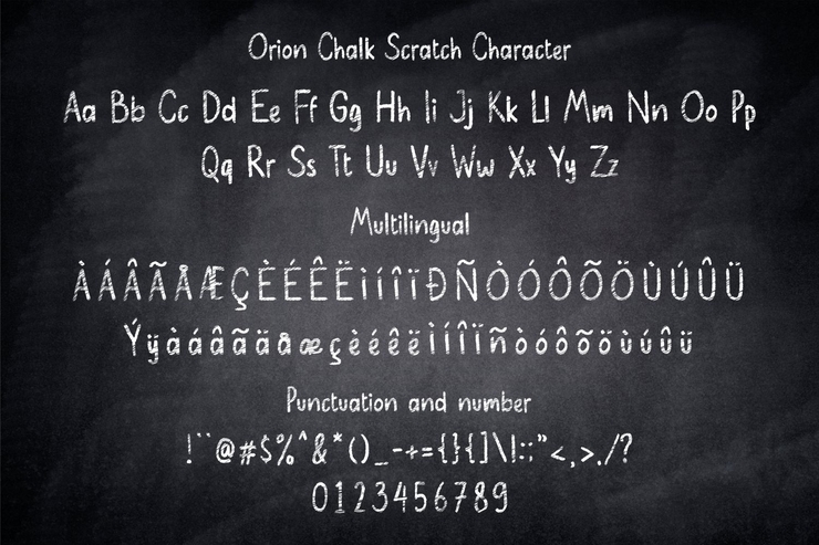 Orion Chalk字体 5
