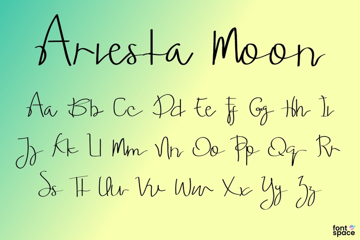Ariesta Moon字体 1