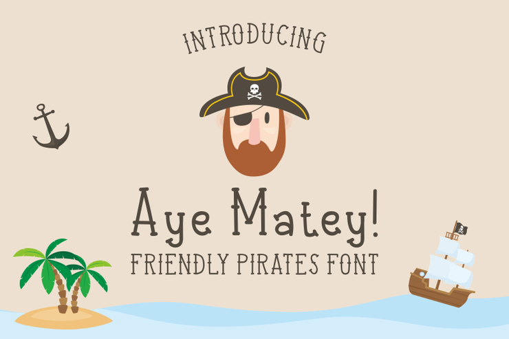 Aye Matey字体 1