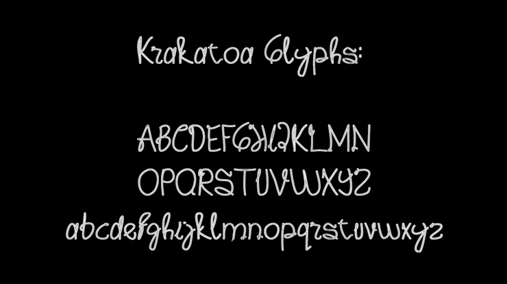 Krakatoa字体 1
