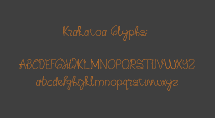 Krakatoa字体 2