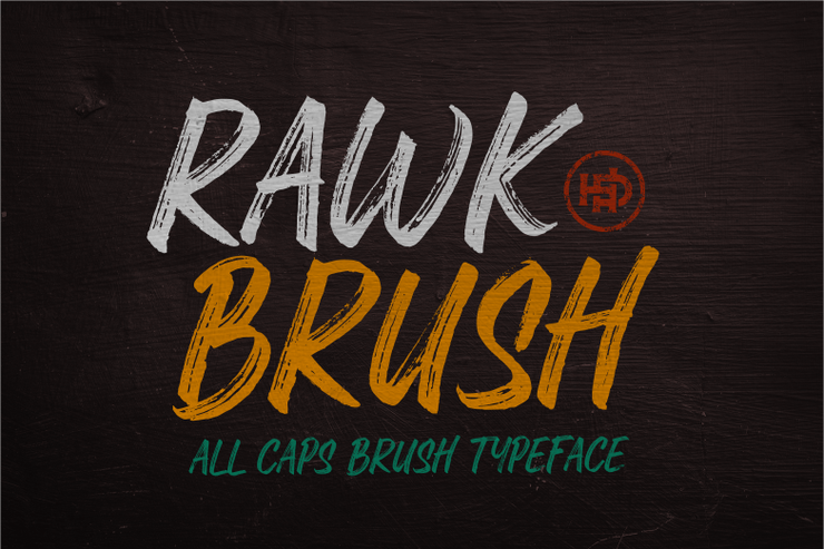 Rawk Brush字体 1