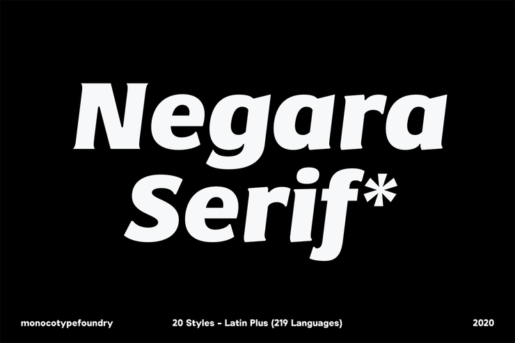 Negara Serif字体 7