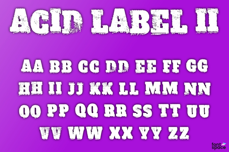 ACID LABEL II字体 2