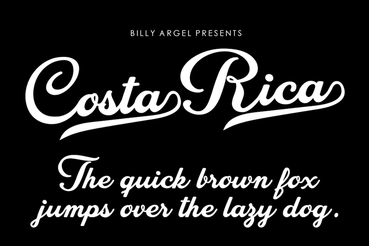 Costa Rica字体 1