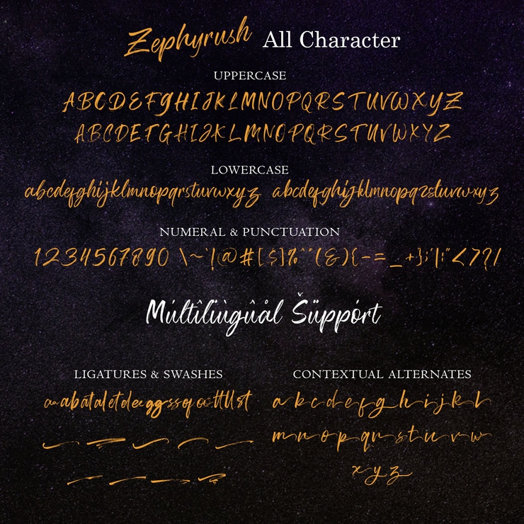 Zephyrush字体 5