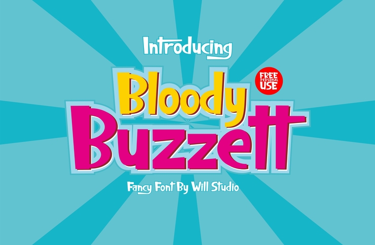 Bloody Buzzett字体 1