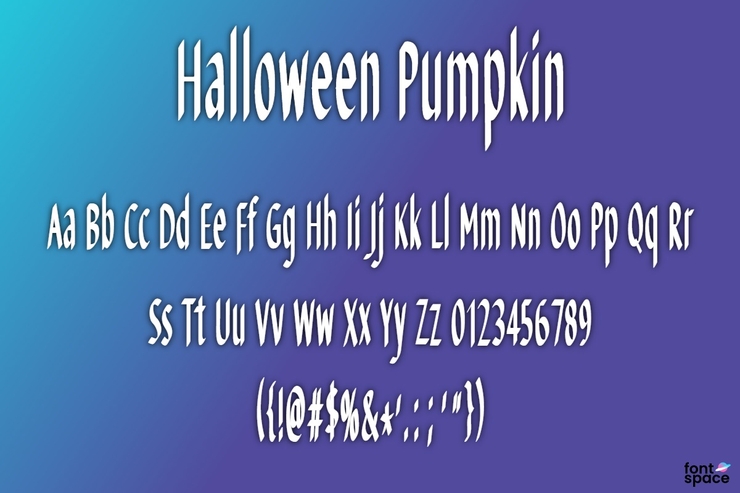 Halloween Pumpkin字体 1