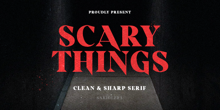 Scary Things字体 1