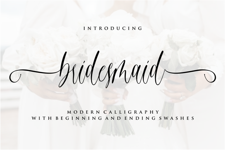 bridesmaid字体 1