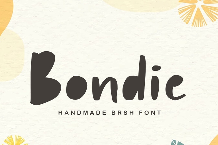 Bondie字体 5
