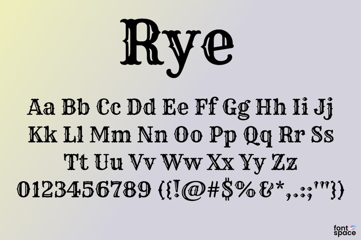 Rye字体 1