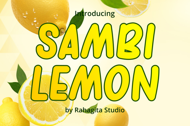 sambi lemon字体 3
