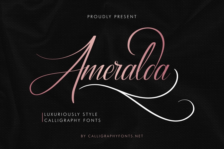 Ameralda字体 1
