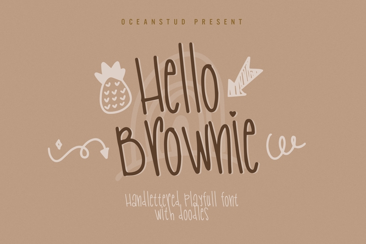 Hello Brownie Doodles字体 2