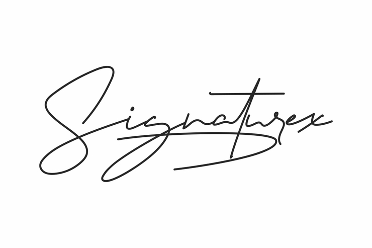 Signaturex字体 1