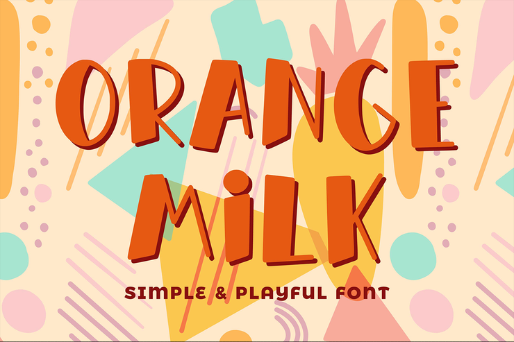 Orange Milk字体 1