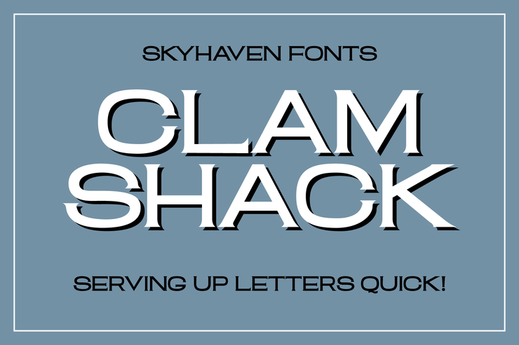 Clam Shack字体 1