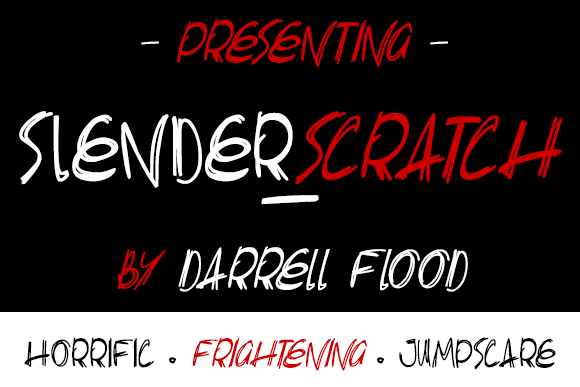Slenderscratch字体 1