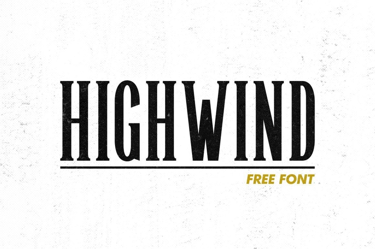 Highwind字体 1