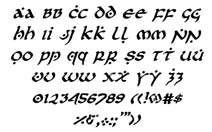 First Order字体 8