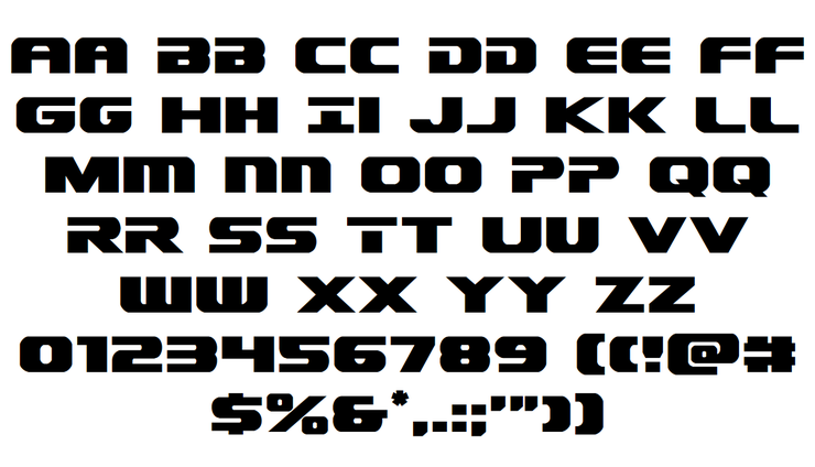 Dekaranger字体 3