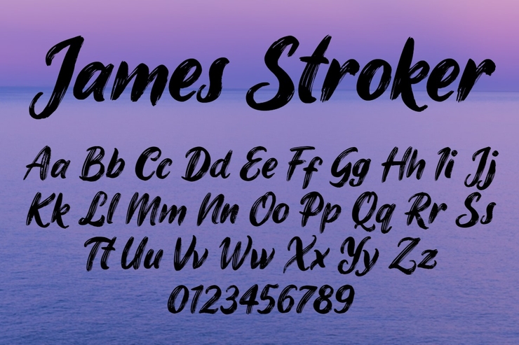 James Stroker字体 1