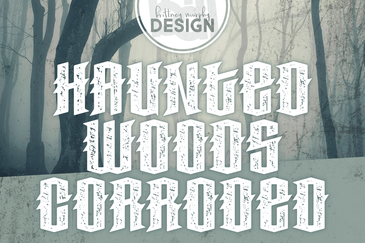 Haunted Woods Corroded字体 2