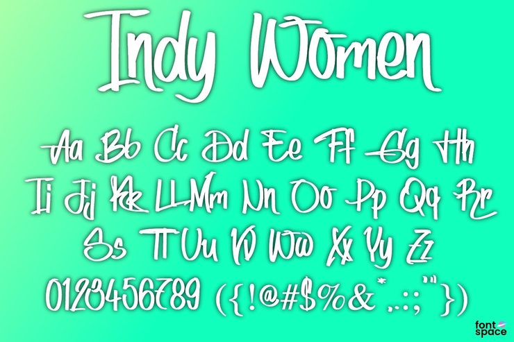 Indy Women字体 1