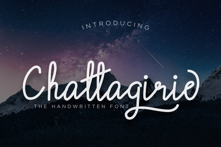Chattagirie Handwritten字体 1