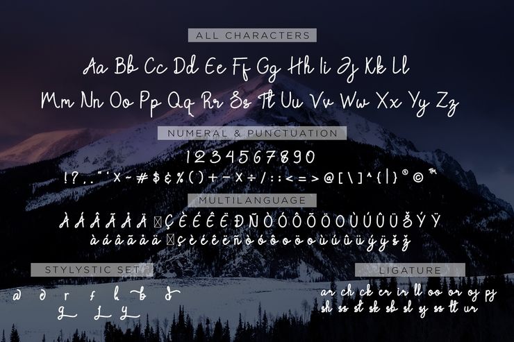 Chattagirie Handwritten字体 2