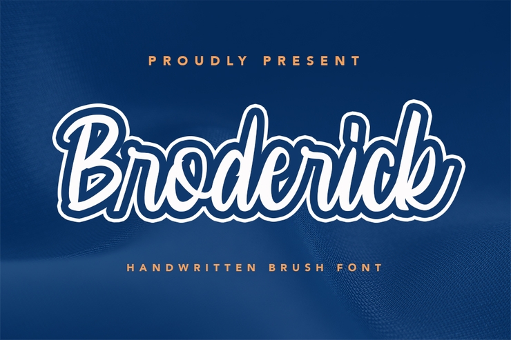 Broderick字体 1