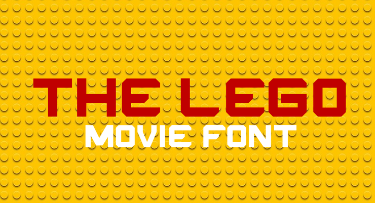 THE LEGO MOVIE字体 1