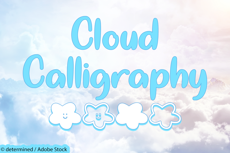 Cloud Calligraphy字体 1