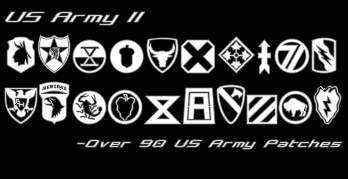 US Army II字体 1
