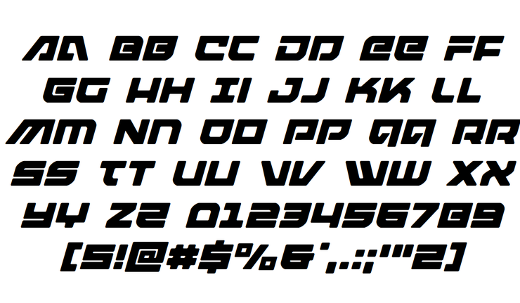 Armed Lightning字体 2