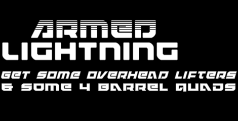 Armed Lightning字体 3