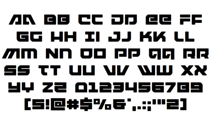 Armed Lightning字体 4