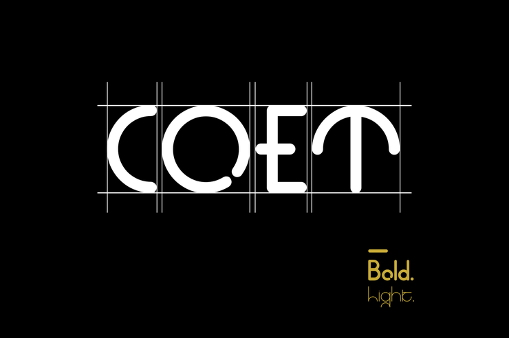 coet bold字体 10