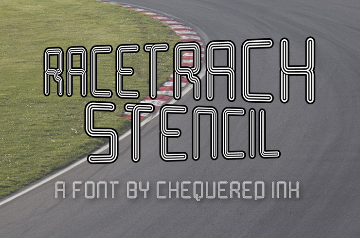 Racetrack Stencil字体 1